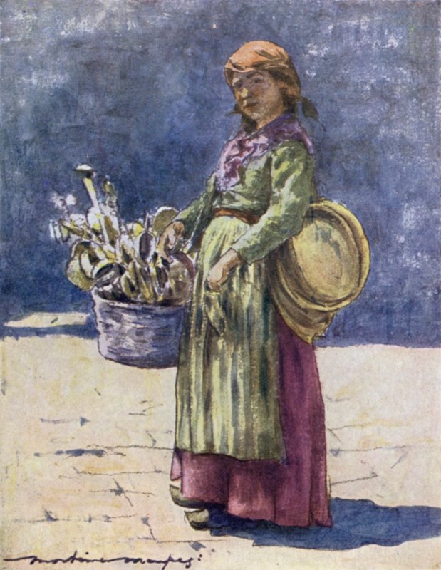 The Wooden Spoon Seller by Mortimer Ludington Menpes