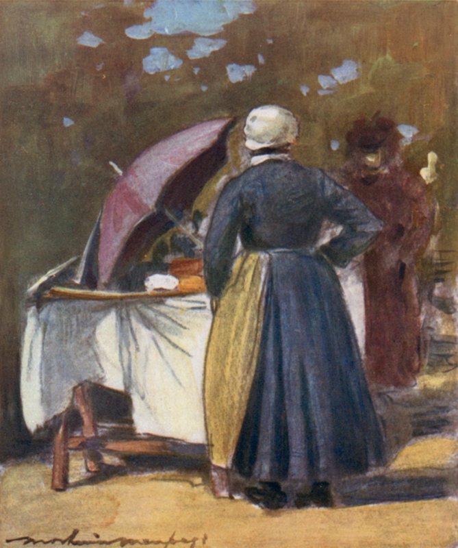 A Cake Stall by Mortimer Ludington Menpes