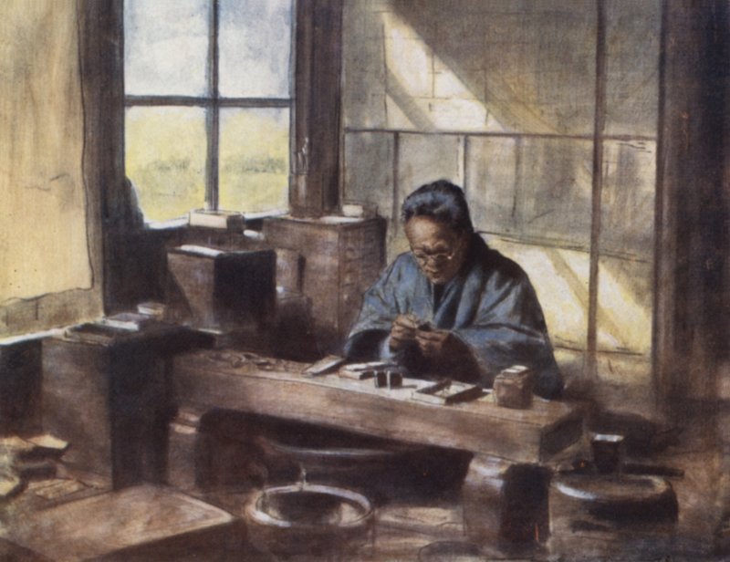 A Cloisonne Worker by Mortimer Ludington Menpes