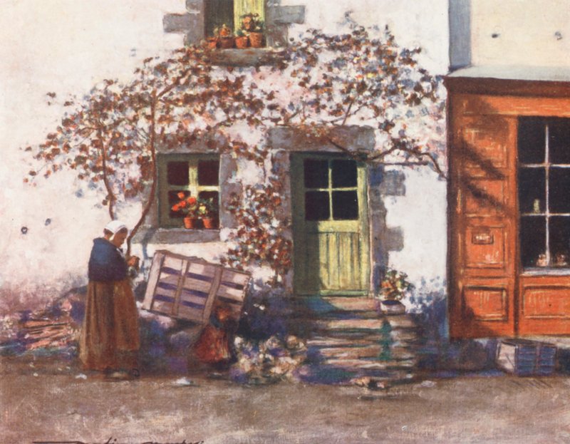 A Cottage in Rochefort-en-Terre by Mortimer Ludington Menpes
