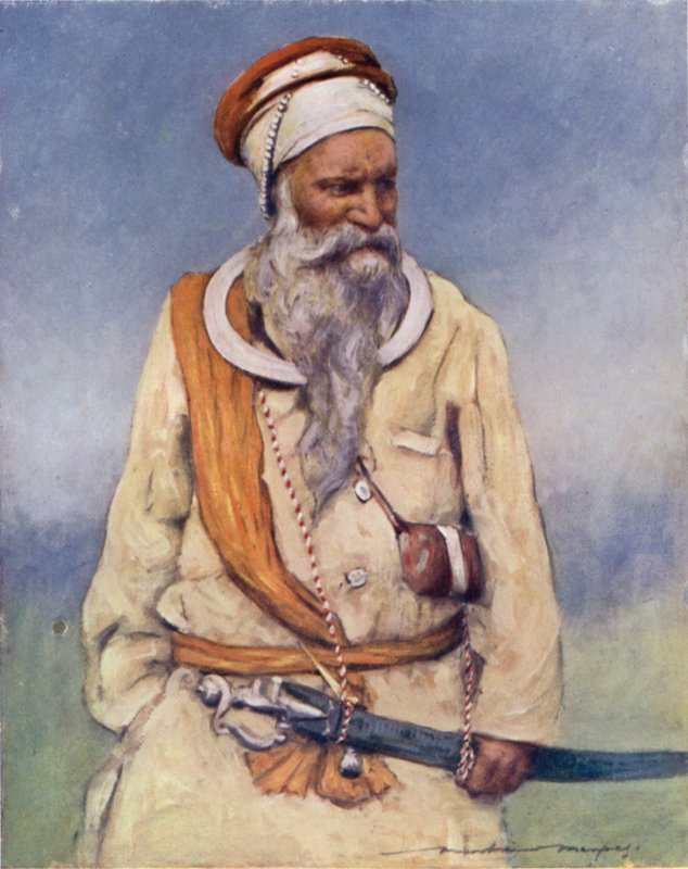 A Sikh Warrior by Mortimer Ludington Menpes