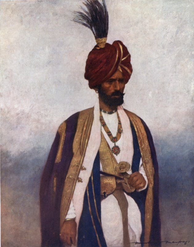 A Soldier of His Highness Dogra Sowar by Mortimer Ludington Menpes