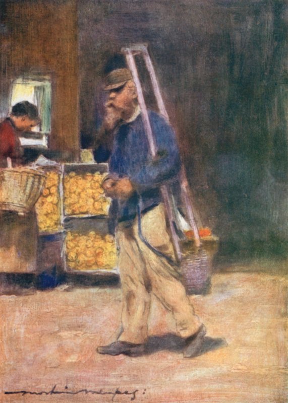 An Orange Vendor by Mortimer Ludington Menpes