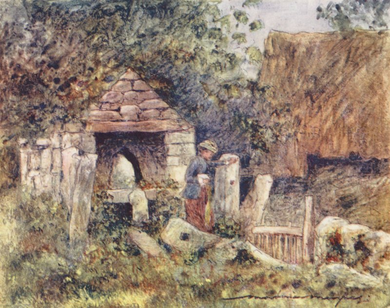 By the Side of a Farm by Mortimer Ludington Menpes