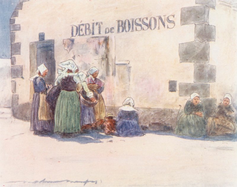 Drink Shop by Mortimer Ludington Menpes
