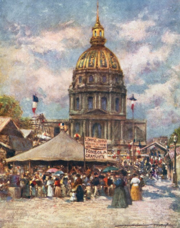 Hotel Des Invalides en Fete by Mortimer Ludington Menpes