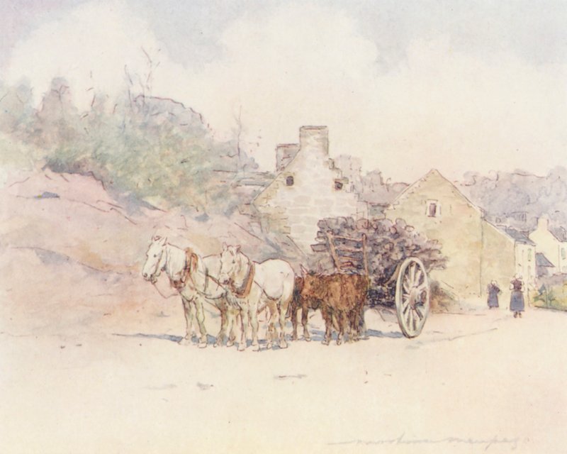 On the Road to Bannalec by Mortimer Ludington Menpes