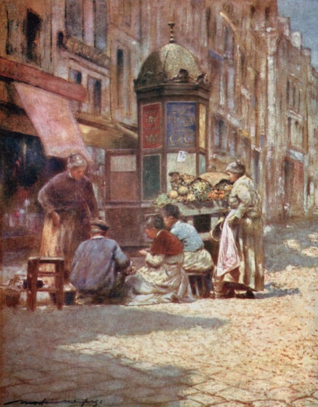Peeling Potatoes by Mortimer Ludington Menpes