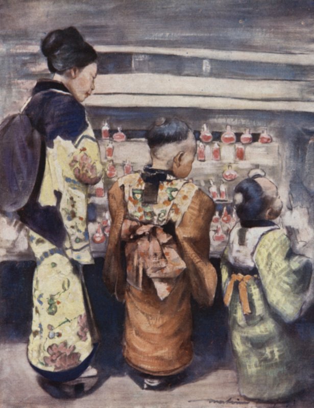 Sugar-Water Stall by Mortimer Ludington Menpes