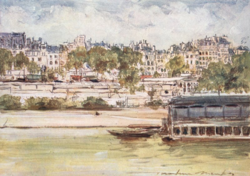 Wash-House near Pont Neuf by Mortimer Ludington Menpes