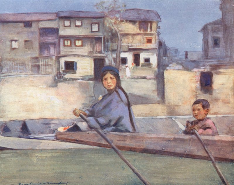 World’s Children: Cashmere, On the River Jhelum by Mortimer Ludington Menpes