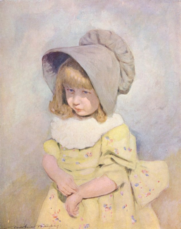 World’s Children: English, Lilac Sunbonnet by Mortimer Ludington Menpes