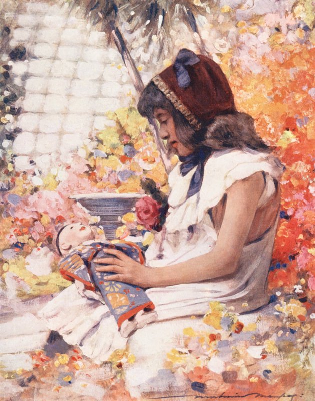 World’s Children: French, In the Conservatory by Mortimer Ludington Menpes