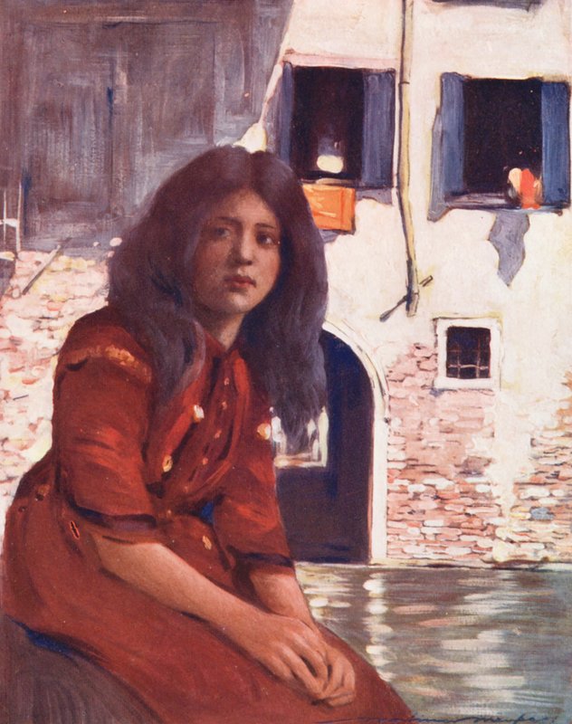 World’s Children: Italian, On a Gondola by Mortimer Ludington Menpes