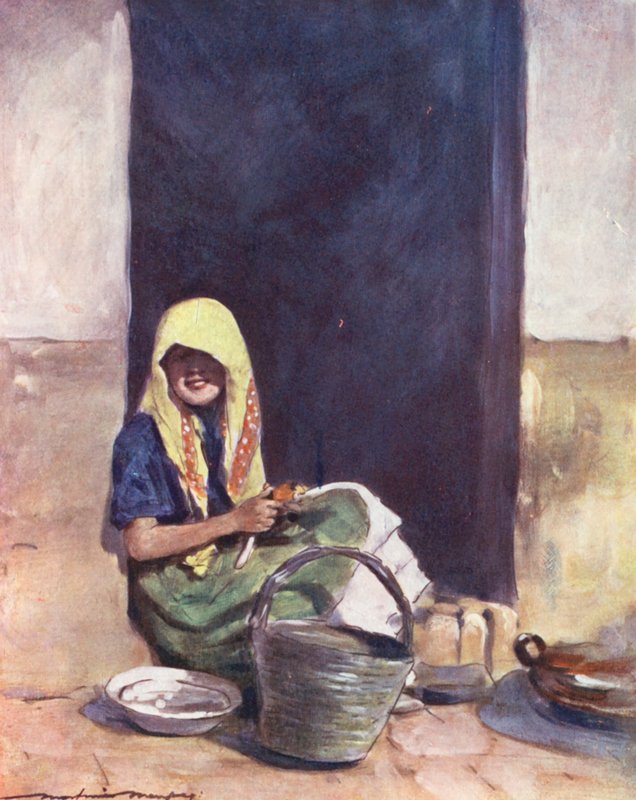 World’s Children: Spanish, Helping Mother by Mortimer Ludington Menpes