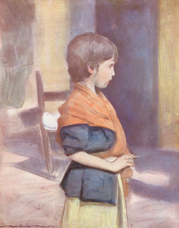 World’s Children: Spanish, In a Courtyard, Seville by Mortimer Ludington Menpes