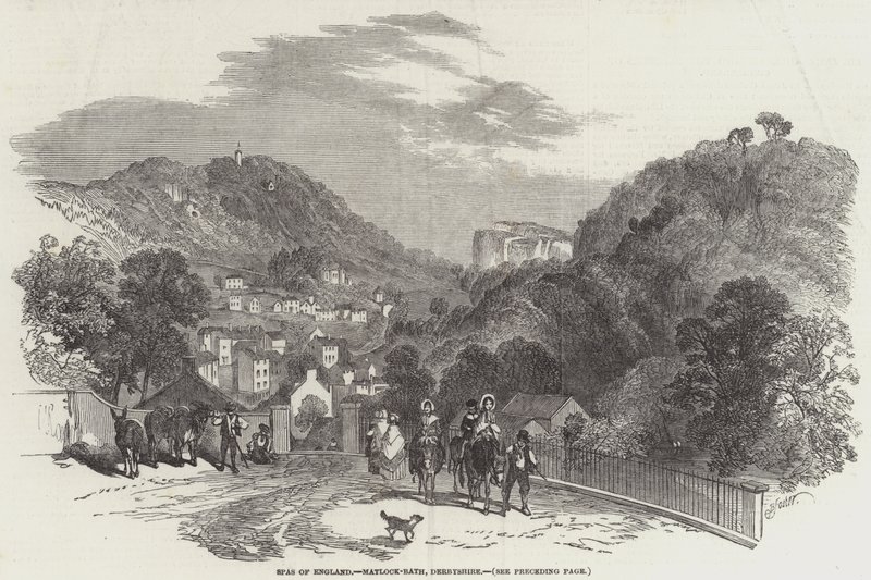 Spas of England, Matlock-Bath, Derbyshire by Myles Birket Foster