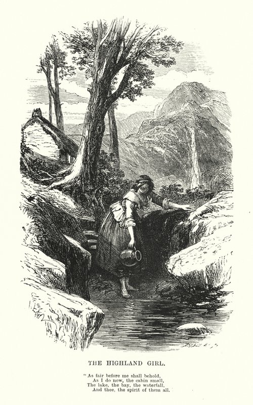 William Wordsworth: The Highland Girl by Myles Birket (after) Foster