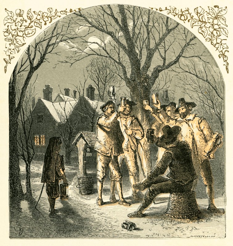 Christmas Carousing by Myles Birket Foster