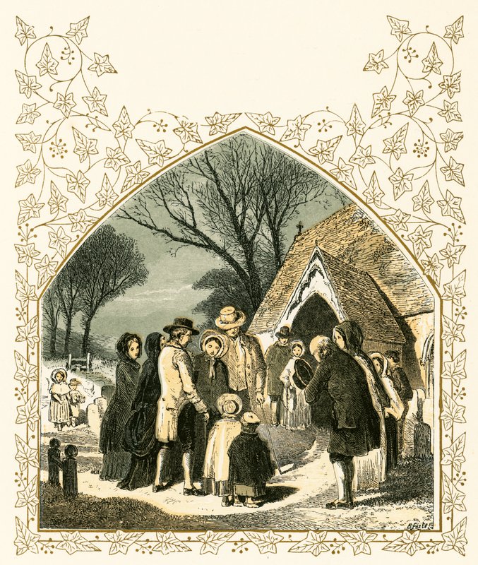 Christmas morning by Myles Birket Foster