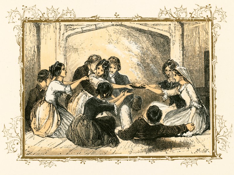 Christmas sports by Myles Birket Foster