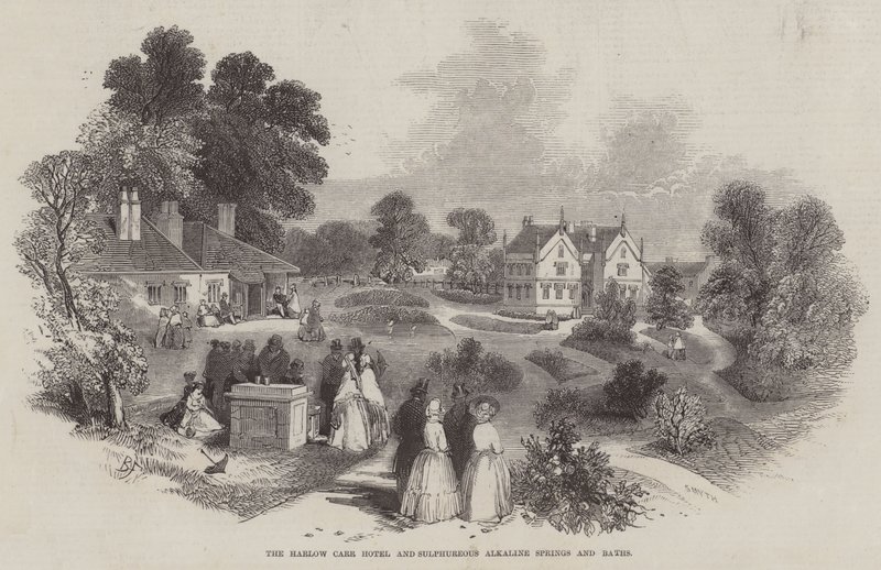 The Harlow Carr Hotel and Sulphureous Alkaline Springs and Baths by Myles Birket Foster