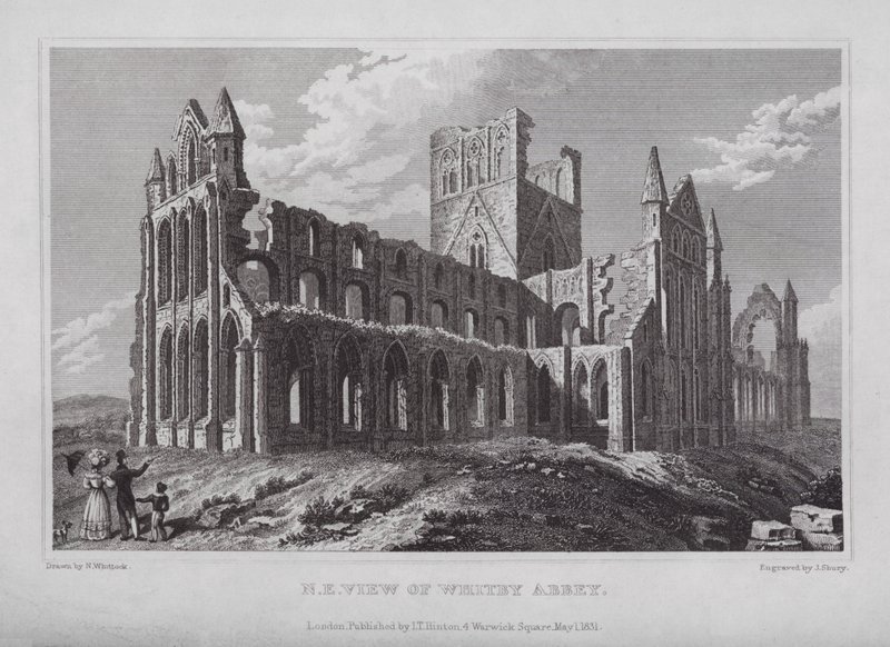North East View of Whitby Abbey by Nathaniel (after) Whittock