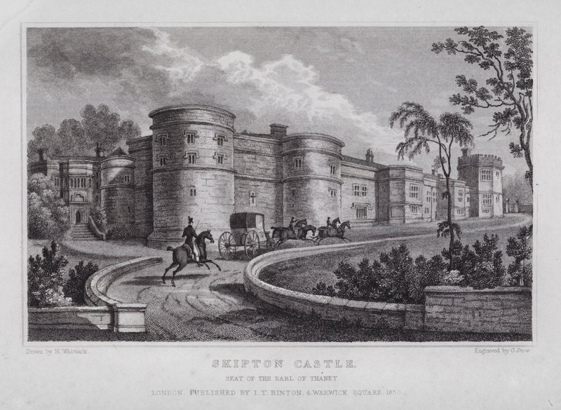 Skipton Castle, Seat of the Earl of Thanet by Nathaniel (after) Whittock