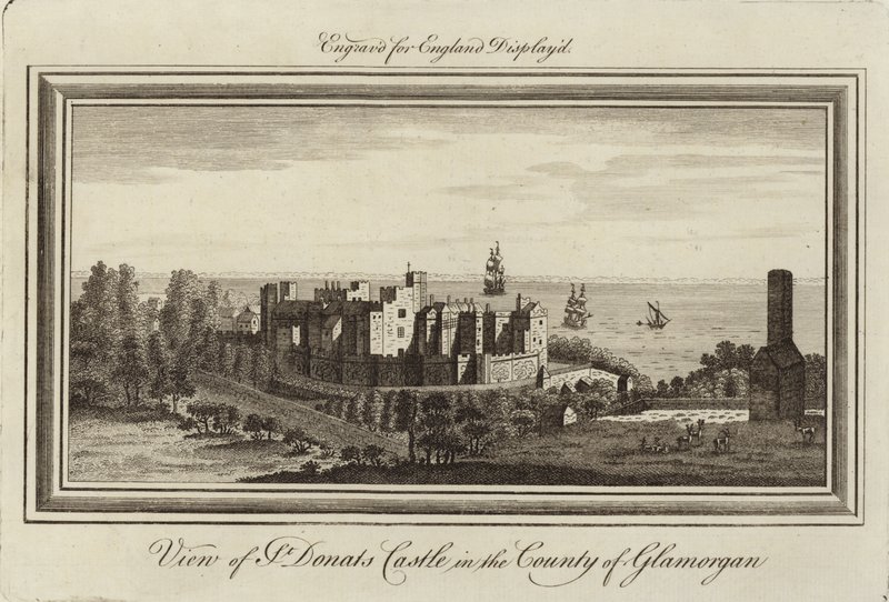 St Donats Castle by Nathaniel and Samuel Buck