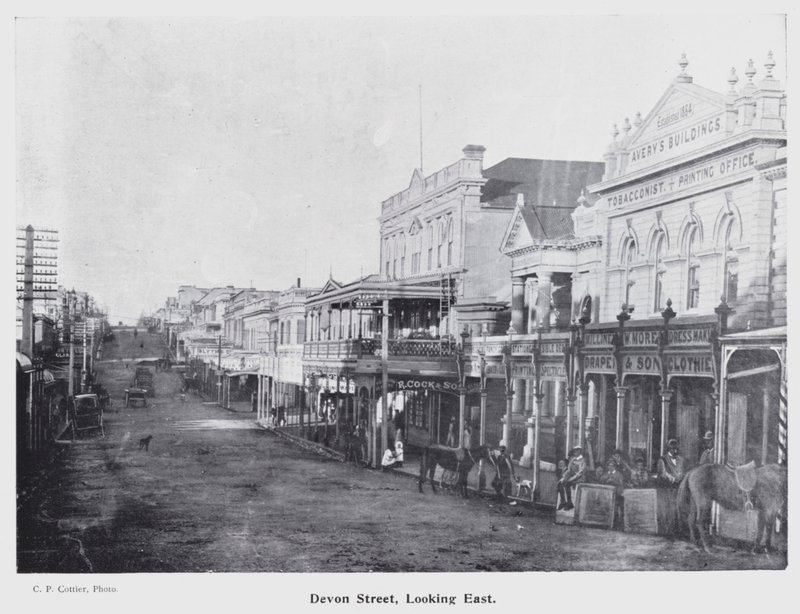 New Plymouth, New Zealand: Devon Street, Looking East by New Zealand Photographer