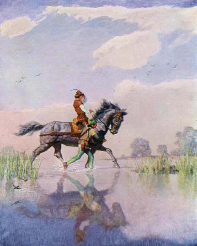 Illustration for The Black Arrow by Robert Louis Stevenson by Newell Convers Wyeth