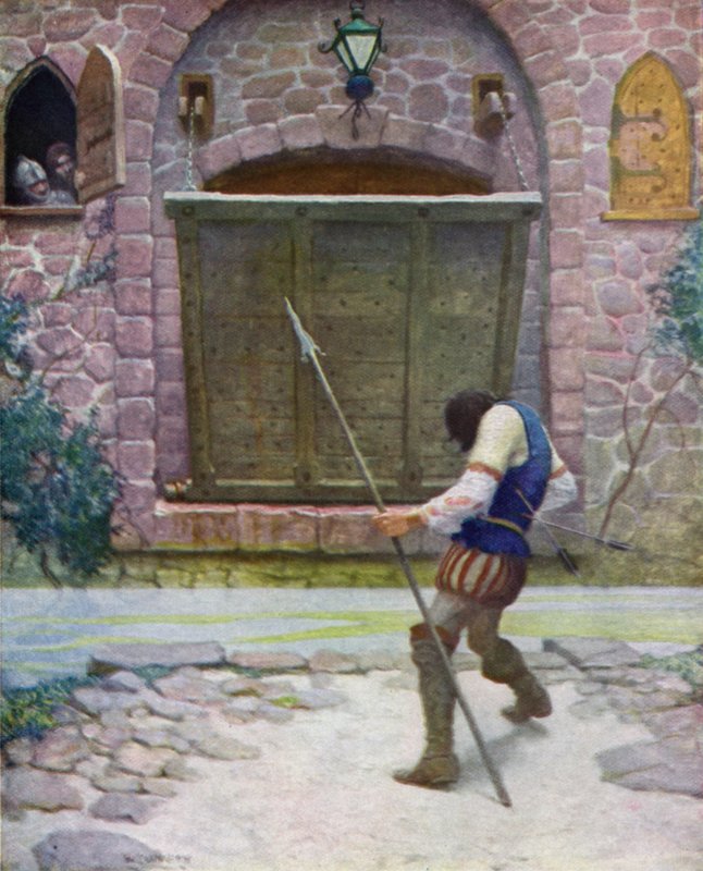 Illustration for The Black Arrow by Robert Louis Stevenson by Newell Convers Wyeth