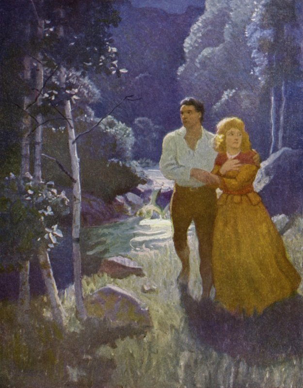 Illustration for The Last of the Mohicans by Newell Convers Wyeth