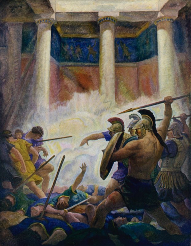 Odyssey: The Slaughter of the Suitors by Newell Convers Wyeth