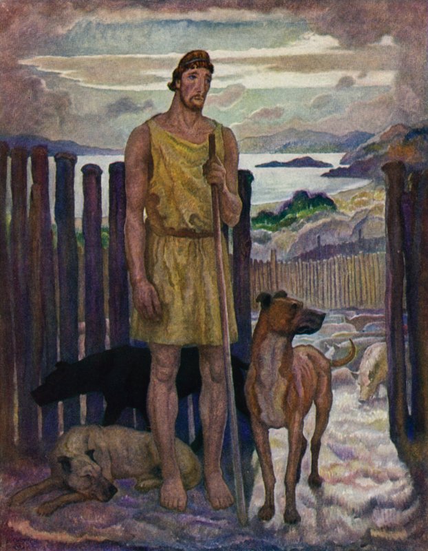 Odyssey: Eumaeus, The swineherd by Newell Convers Wyeth