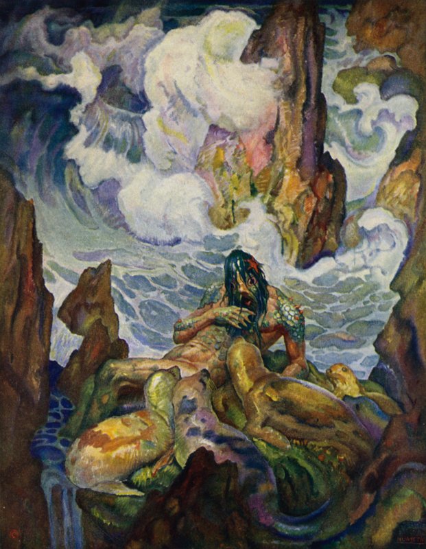Odyssey: Proteus, The old man of the sea by Newell Convers Wyeth