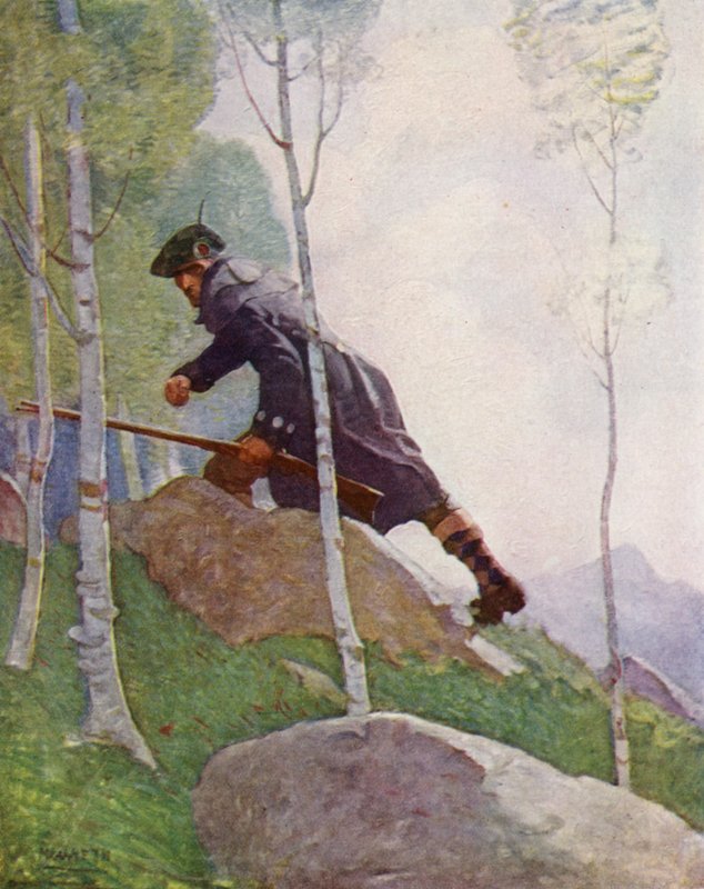 Illustration for Kidnapped by Robert Louis Stevenson by Newell Convers (after) Wyeth