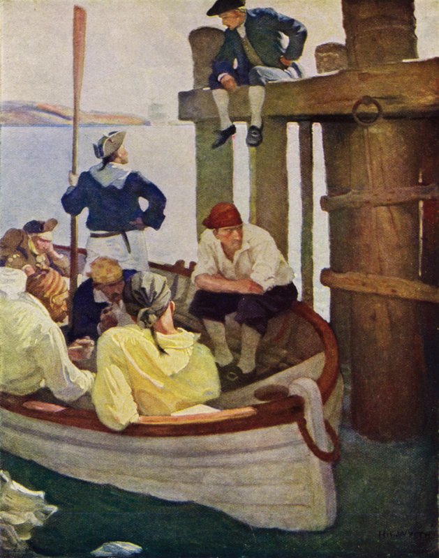 Illustration for Kidnapped by Robert Louis Stevenson by Newell Convers (after) Wyeth