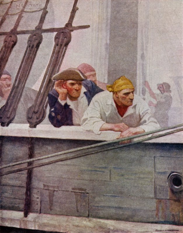 Illustration for Kidnapped by Robert Louis Stevenson by Newell Convers (after) Wyeth