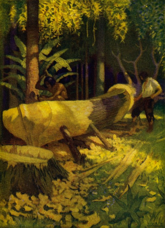 Illustration for Robinson Crusoe by Newell Convers (after) Wyeth