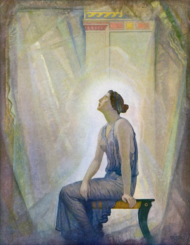 Odyssey: The Mourning Penelope by Newell Convers (after) Wyeth