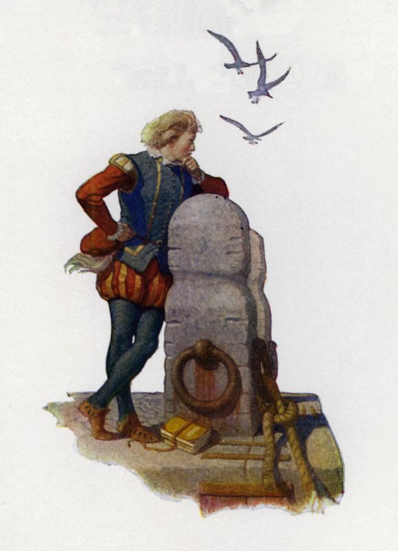 Title-Page Illustration for Westward Ho! by Charles Kingsley by Newell Convers (after) Wyeth