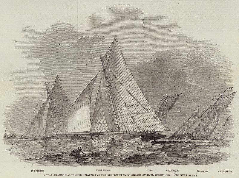 Royal Thames Yacht Club, Match for the Belvidere Cup by Nicholas Matthews Condy