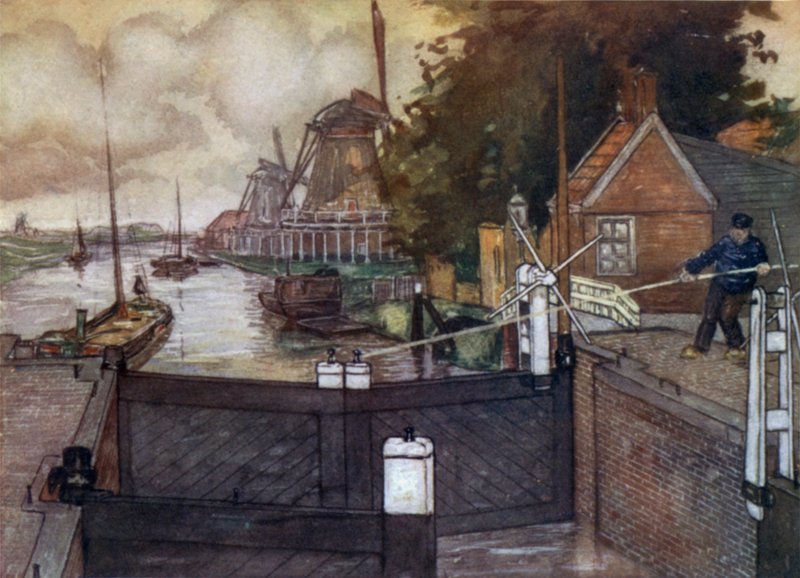 Noordervaldeursluis, Zaandam by Nico Jungman