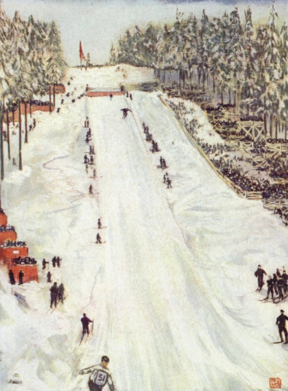 Norway: Ski Sports, the Great Holmencollen Day Outside Christiania by Nico Jungman