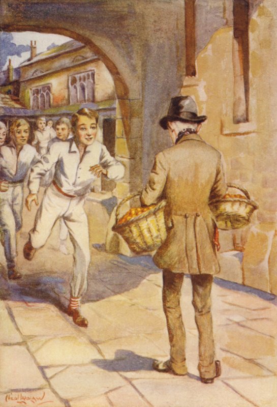 There was a rush of small boys upon the little pale-faced man by Nicol Laidlaw