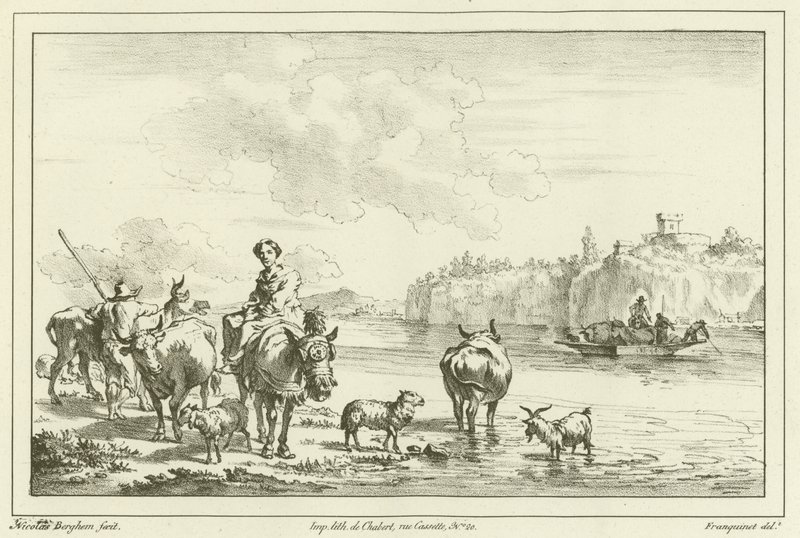 Woman on a Mule by Nicolaes Pietersz. Berchem