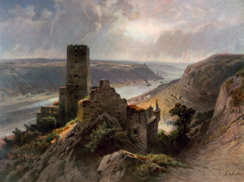 Castle Gutenfels by Nicolai Astudin