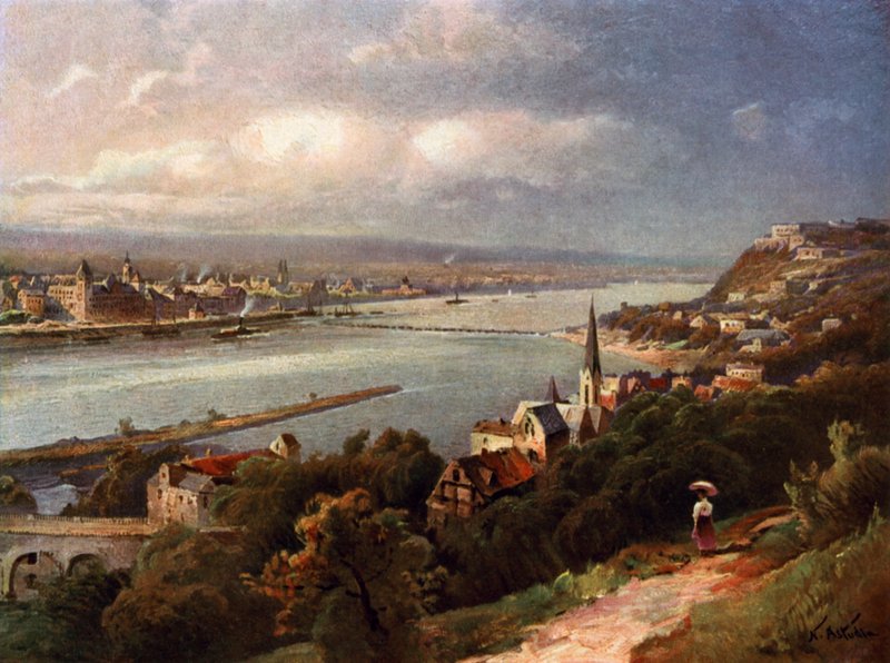 Coblenz and Ehrenbreitstein by Nicolai Astudin