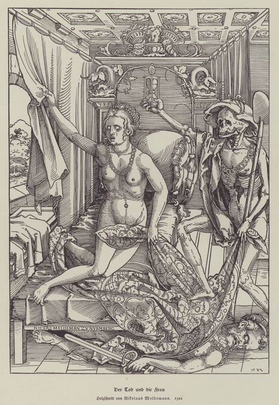 Death and the Woman by Nicolaus Meldemann